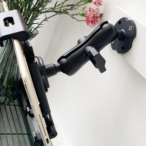 Aluminum Heavy Duty Drill Base Truck Semi Wall Mount For Apple Samsung Tablet - Picture 15 of 24