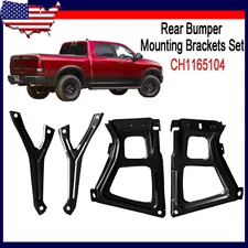 Rear Bumper Mounting Brackets Set Fits For 09-18 Dodge Ram 1500/ 10-18 2500 3500