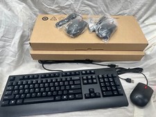 LOT OF 3 Lenovo Wired KU-1619 Keyboard and SM-8823 Mouse Combo