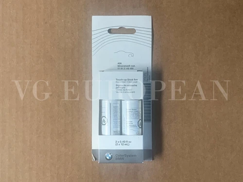 BMW Genuine Factory Touch Up Paint Stick Set A96 Mineral White Metallic NEW