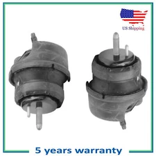 Front Left & Right Engine Motor Mount Set For 08-14 Cadillac CTS 3.0L 3.6L RWD