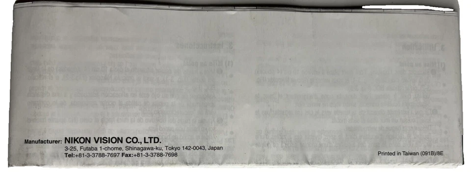 Nikon Rifle Scopes Fixed/Variables Owners Manual Guide 8"x3" Foldout to Huge - Image 3 of 4