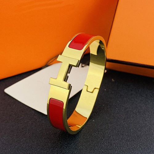 Hot Womens Classic Luxury Stainless Steel High Quality H-buckle Bracelet 17-19cm - Picture 18 of 42