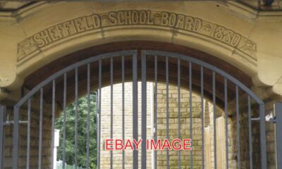 PHOTO  SHEFFIELD SCHOOL BOARD SIGN ST MARY'S CE PRIMARY SCHOOL CUNDY STREET WALK