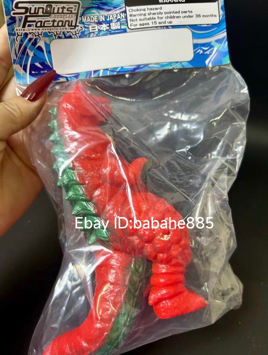 SUNGUTS Factory Dinosaur Man Red Kaiju Vinyl Sofubi Figure