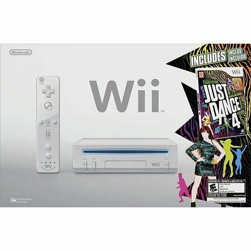 Nintendo Wii Bundle Console With Just Dance Game Remote Plus and