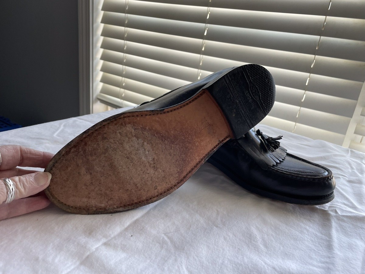 SAS Loafer Kiltie Tassel Slip On Shoes Men\'s Size 13 Slim Black Leather Loafer The Tassel Kiltie Loafer (Men) | Nordstrom main image 3