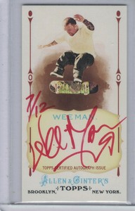 wee man ginter acuna autograph topps allen jason ink red