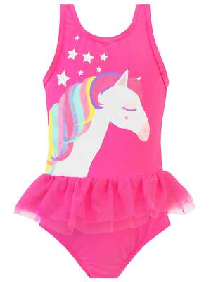Regenbogen Einhorn Badeanzug Baby Kinder Mädchen 18 24 Monate 2 3 4 5 Jahre Tutu