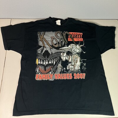 The FAMILY VALUES Tour 2007 - 2XL - TShirt/Shirt KORN/Evanescence/5FDP/HELLYEAH
