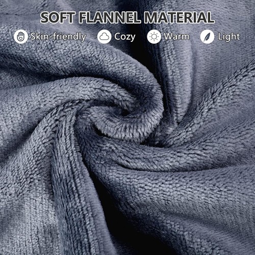 Tuffen Electric Heated Throw Blanket Extremely Soft Cozy Flannel w/ Controller - 第 5/13 張圖片