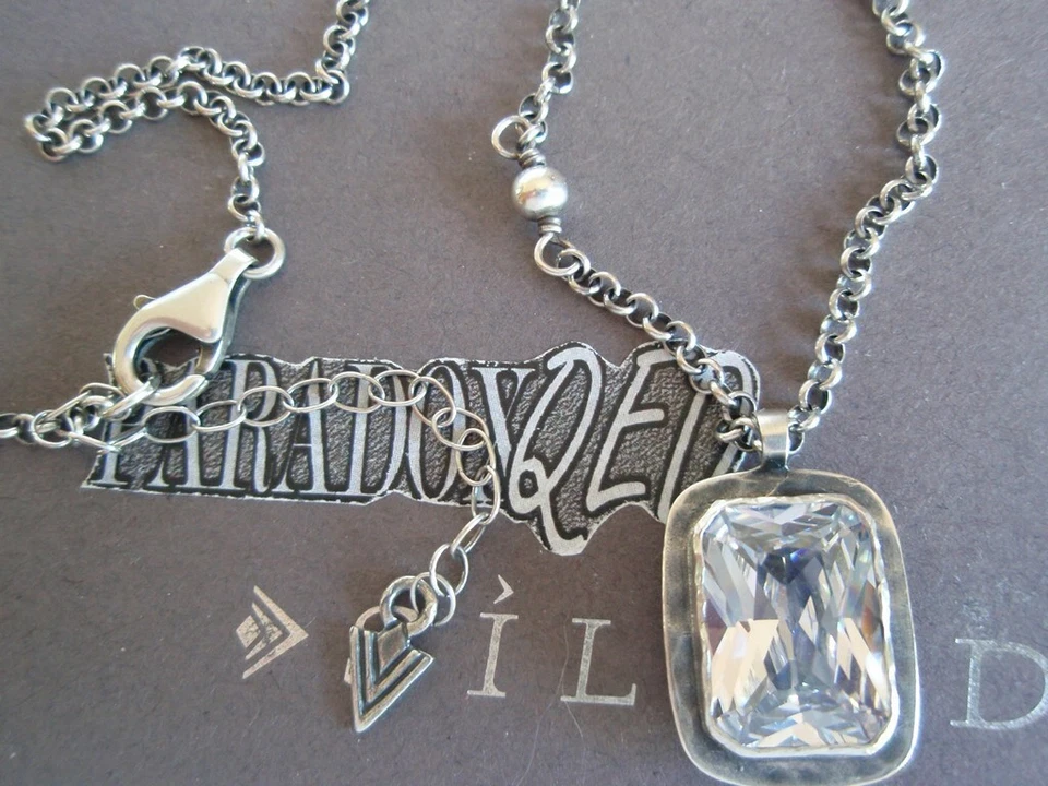 Collar SILPADA RETIRADO Plata de Ley 925 Rectangular Circonita Cúbica Circonita N1859 Foto 4 de 4