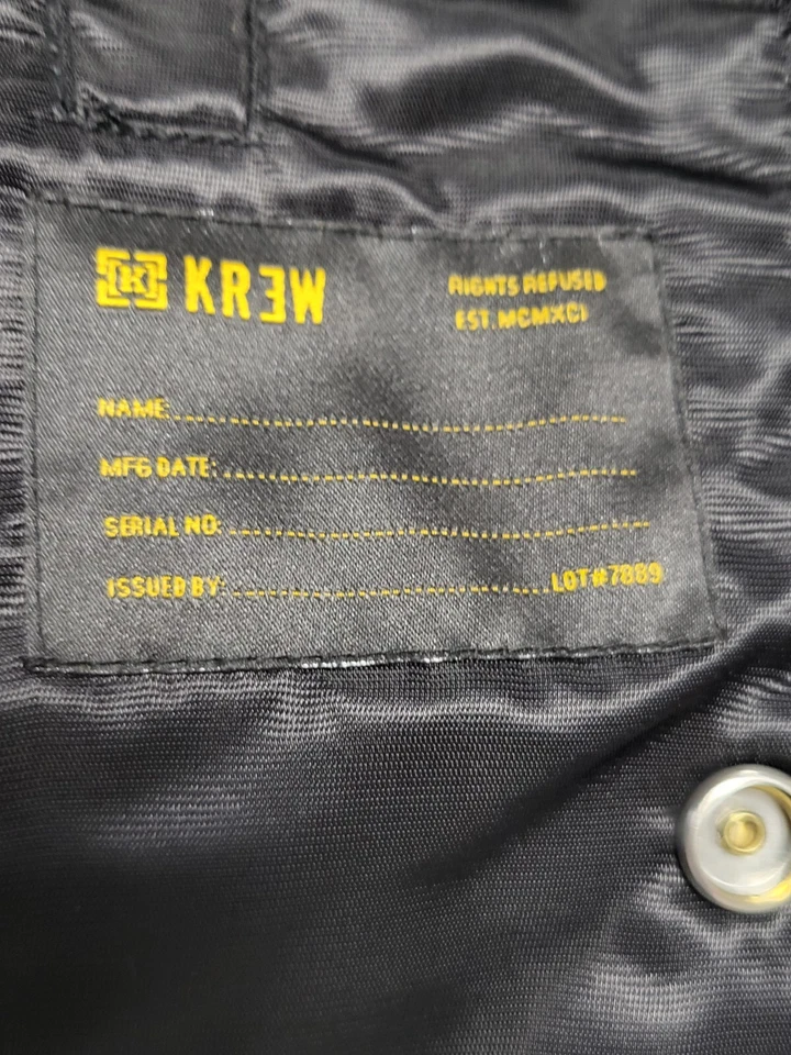 Chaqueta de satén KR3W Thrasher clásico letterman  Foto 3 de 4