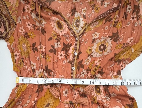 Spell & The Gypsy Dress Size Large Buttercup Gown Sunrise Floral Maxi - Picture 11 of 14