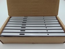 80 Piece Rubbermaid 9 Twin Track Satin Nickel Shelf Brackets FG4C0402NCKL Lot