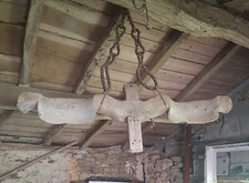 joug de boeuf en bois, bon etat, à nettoyer