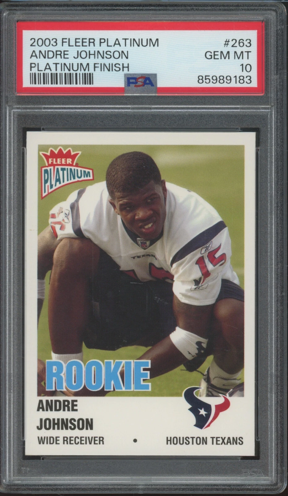 Andre Johnson Fleer Platinum #263 Platinum Finish