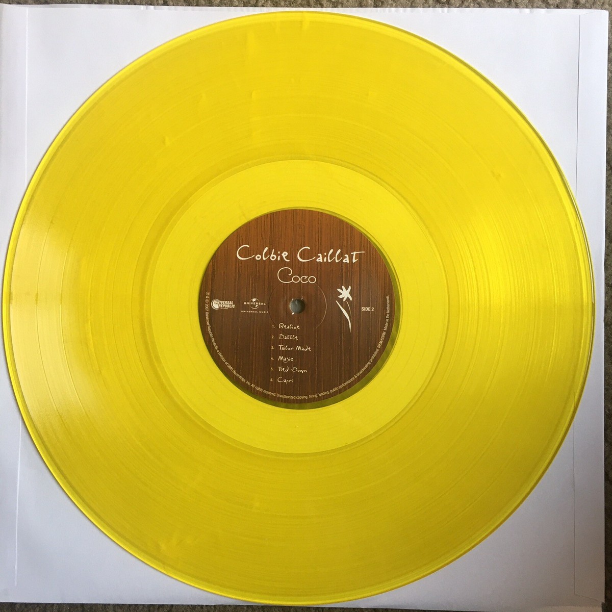 欧LP Colbie Caillat Coco MOVLP2996 Music On Vinyl 未開封 /00260 Colbie Caillat Coco (Limited Edition, Yellow Vinyl) Records