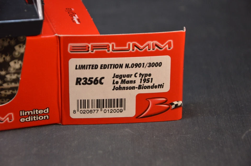 Brumm 1/43 Jaguar C Type Le Mans 1951 Johnson-Biondetti R356C Édition Limitée - Photo 3/3