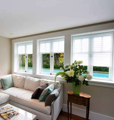 Premium Faux Black Blinds Cordless White Custom Sizes Home Decorators Window - Picture 3 of 9