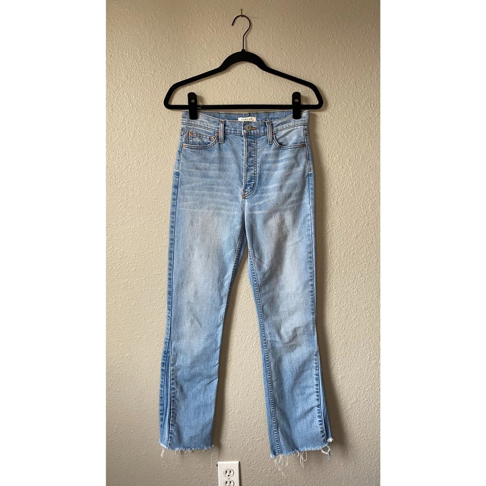 Pantalones de mezclilla de pierna recta Comune Charlotte Kick Revival talla 27 Foto 2 de 4