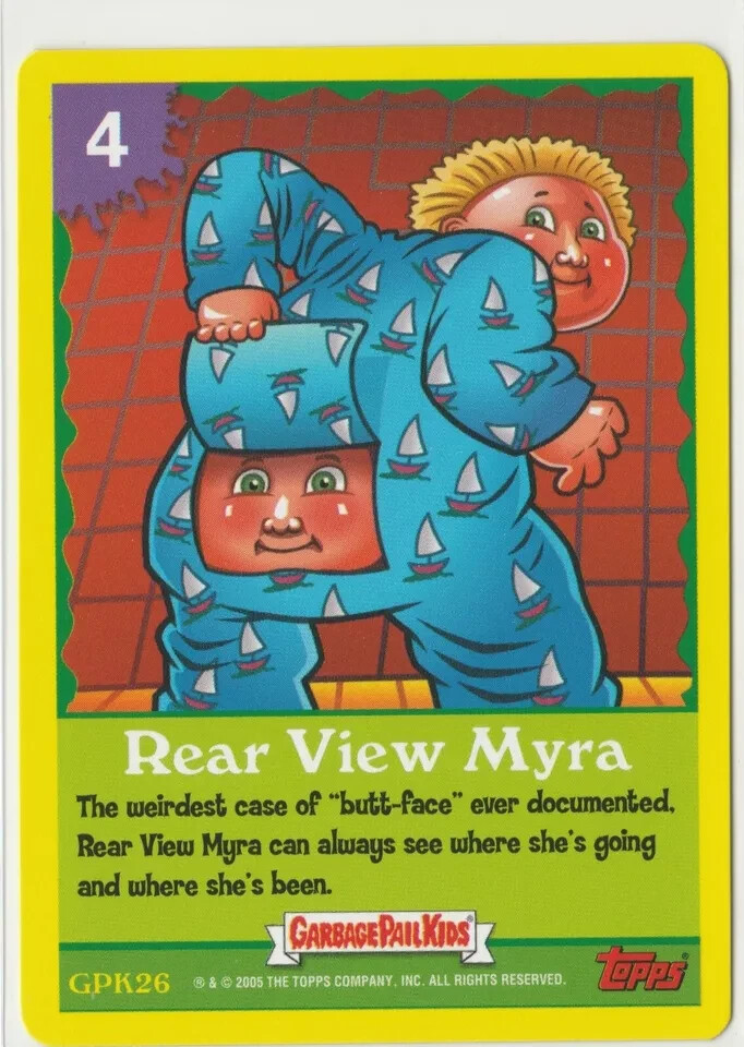 Vintage 2005 Garbage Pail Kids GPK ANS4 Series Myra #26 Game Cards