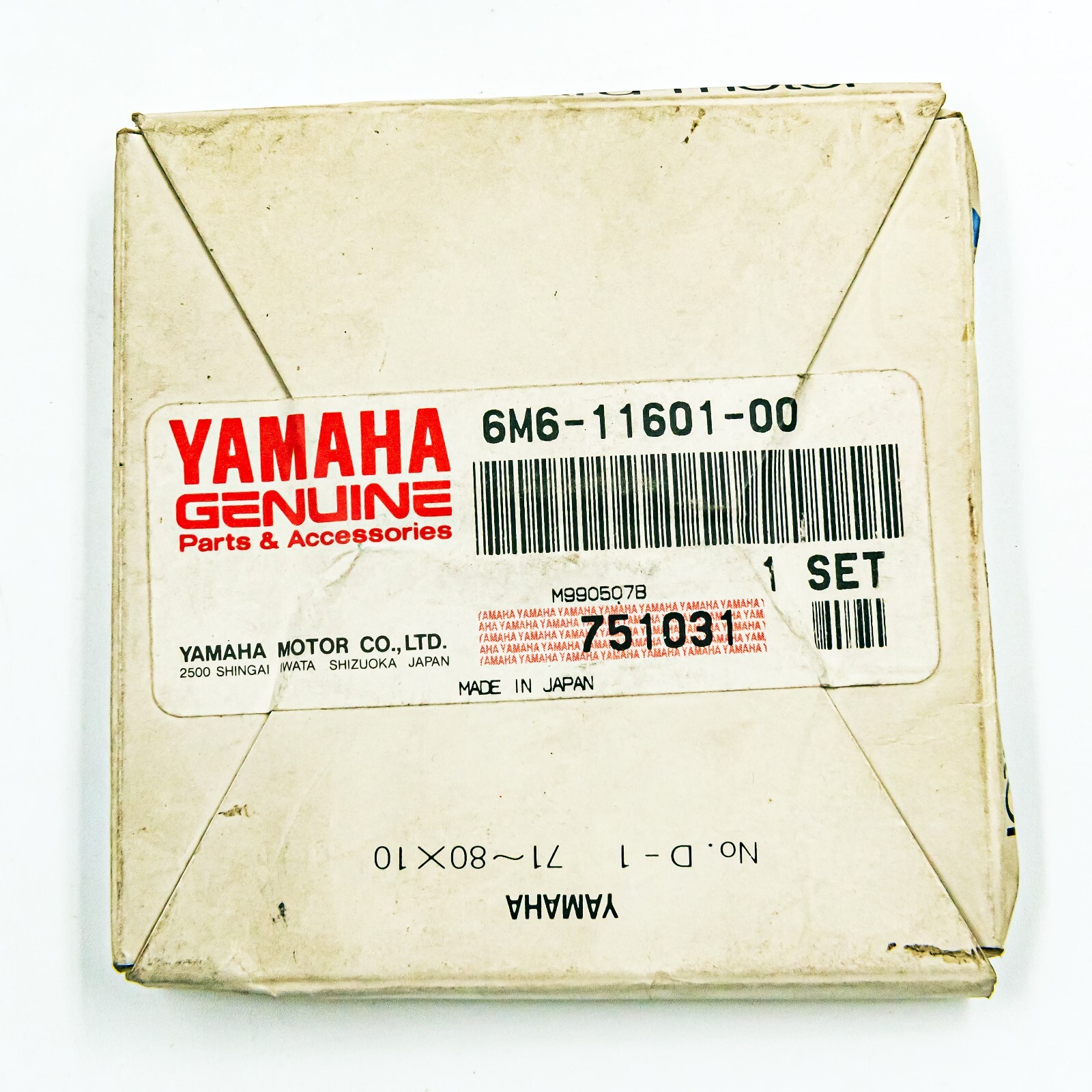 [6M6-11601-00] GENUINE YAMAHA - PISTON RING SET | eBay