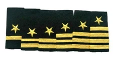 NEW US NAVY LINE OFFICER AUTHENTIC SOFT SHOULDER BOARDS RANKS HI QUALITY CP MADE