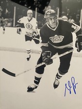 Syl Apps Jr Signed 8x10 Photo! LA KINGS LEGEND! Son Of HOF SYL APPS ! W/COA