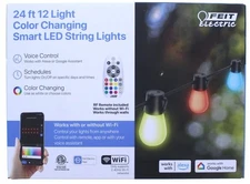 Feit Electric Smart LED String Lights Color- Multicolored