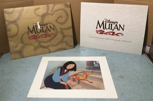 5 DISNEY STORE LITHOGRAPHIEN - BUG'S LIFE KÖNIG DER LÖWEN MULAN SCHÖNHEIT & BIEST POCAHONTAS - Bild 14 von 21