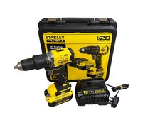 Stanley FatMax V20 18V Cordless Brushless Combi Drill And 4.0Ah Battery