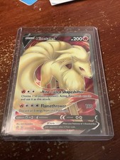 Ninetales V Full Art 177/192: Rebel Clash Holo Ultra Rare Pokemon on eBay