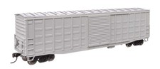 Walthers Mainline HO 46700 Undecorated Gray 50' Waffle Side Boxcar Freight Car