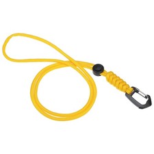 Badge Lanyard 18.8 Inch, Necklace Keychain Cord Metal Clasp Hook, Yellow