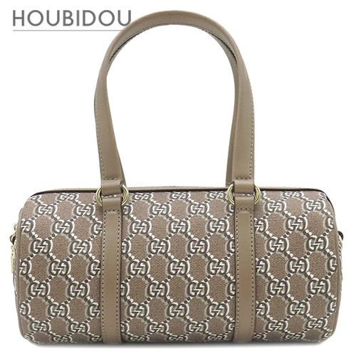 Gucci GG Shadow 2Way Leather Bag Beige Shoulder Handbag 726428 Used