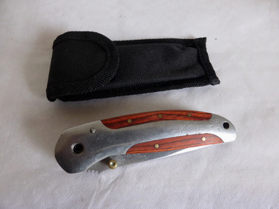 HERBERTZ AISI 420 NR. 256410 Schnitzmesser mit Gürtelklemme, Classic + Tasche