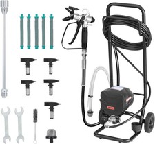 VEVOR Stand Airless Paint Sprayer, 650W, 3000PSI High Pressure Airless Sprayer w