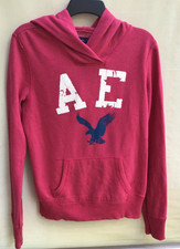 AMERICAN EAGLE DARK PINK GRAPHIC HOODED SWEATSHIRT Size M Dark Pink Hoodie