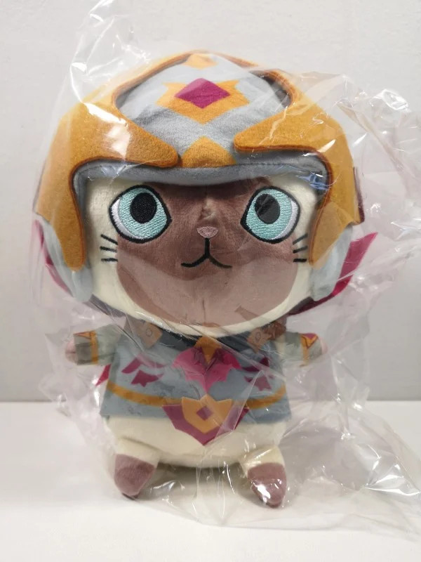 Peluche Monster Hunter Felyne Malzeno X idéale pour décorer votre bureau gaming