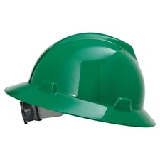 V-Gard Protective Hats, Fas-Trac Ratchet, Hat, Green MSA 475370 641817004760