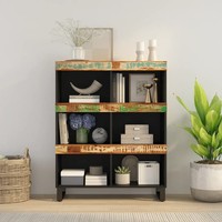 Beistelltisch 85X33X107 Cm Altholz Massiv