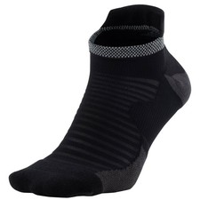 Nike Spark Unisex Cushioned No-Show Running Socks Black/Reflective