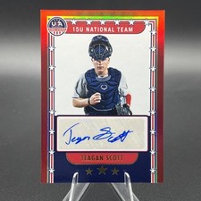 Teagan Scott 2024 Panini Stars And Stripes USA Auto National Red /99
