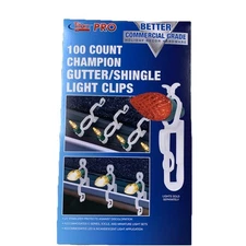 Titan Pro 100 Count Champion Gutter Shingle Light Clips NEW FREE SHIPPING