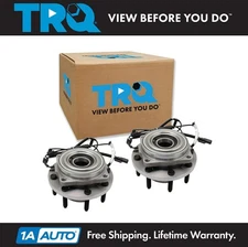 TRQ Front Wheel Bearing & Hub Assembly LH & RH Pair for Ford F250 F350 New