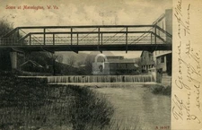 Scene at Mannington, WV West Virginia c1909 Vintage Postcard COPY