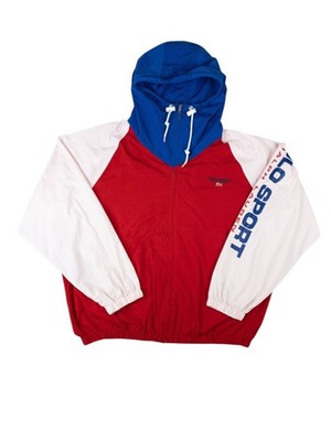 Ralph Lauren Polo Sport S Spell Out Color Block Hood Windbreaker Jacket Jacke