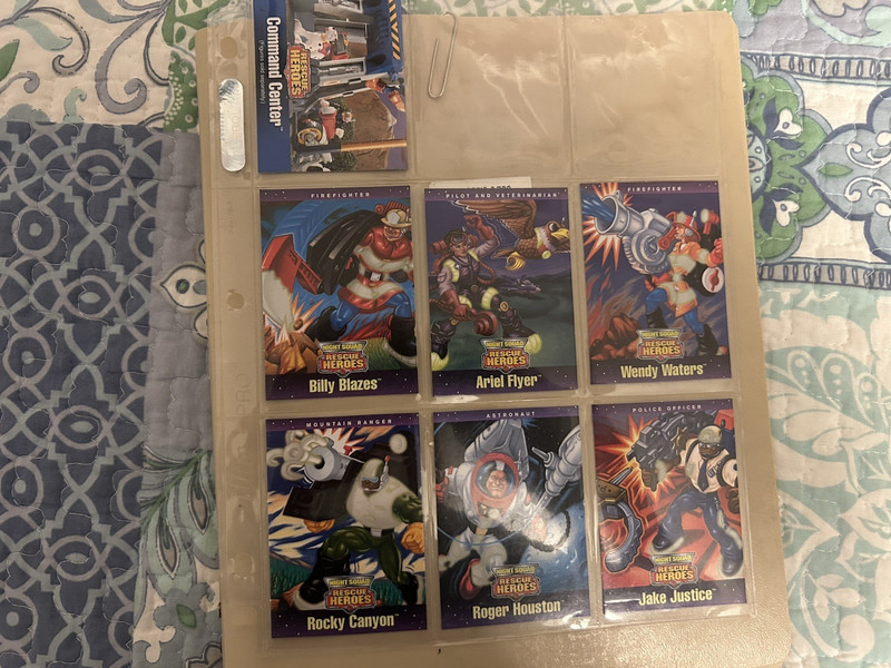 Seven Rescue Heroes Cards
