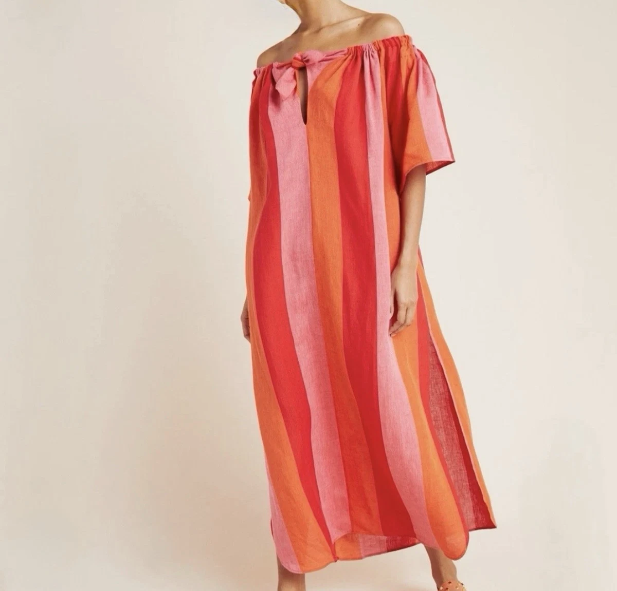 Pink Linen Dresses for Women for sale | eBay